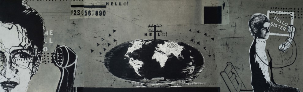 On emigration | intaglio | 230x70cm | 2017